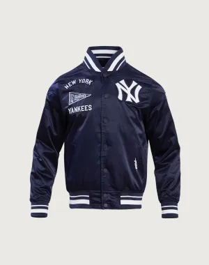 Pro Standard New York Yankees Retro Classic Rib Satin Jacket Embroidered fashion Organic fashion products
