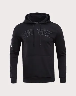 Pro Standard New York Yankees Triple Black Logo Hoodie Nautical - themed fashion Fashion accessories