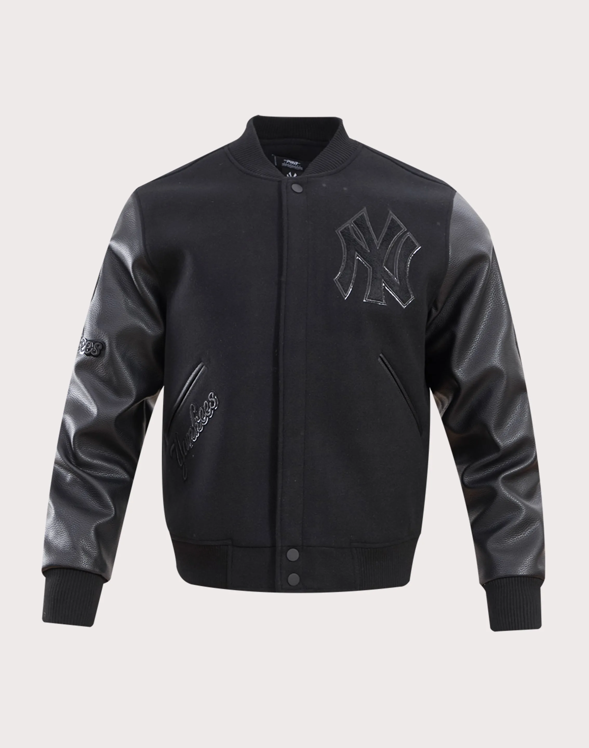 Pro Standard New York Yankees Triple Black Varsity Jacket Smart casual wear Swimwear selections