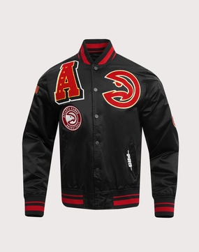 Pro Standard Atlanta Hawks Mashup Rib Satin Jacket Swimwear selections Fashion culture