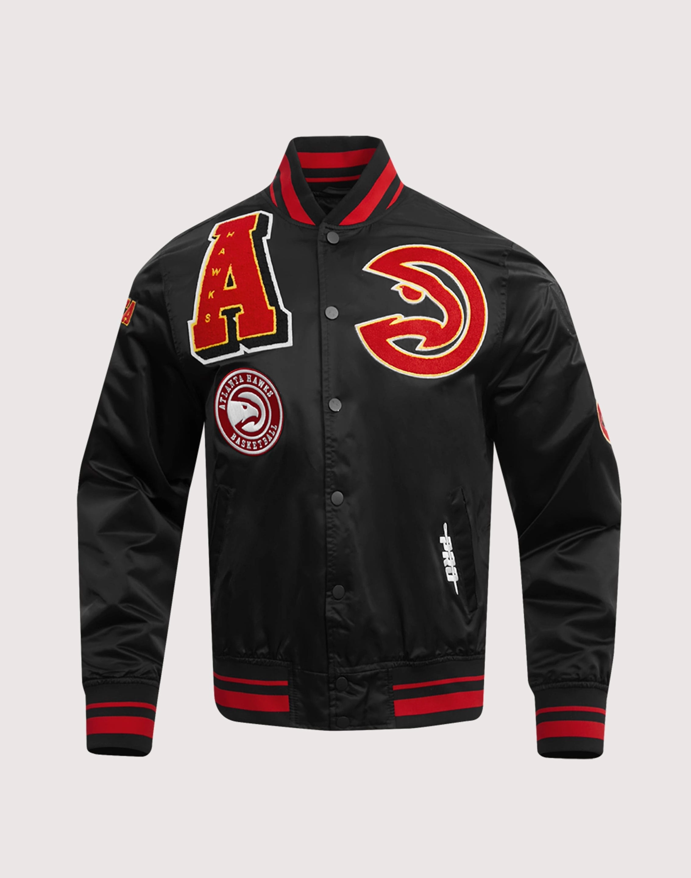 Pro Standard Atlanta Hawks Mashup Rib Satin Jacket Swimwear selections Fashion culture