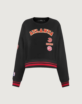Pro Standard Atlanta Hawks Retro Classic Rib Crewneck Wardrobe staples Quality apparel