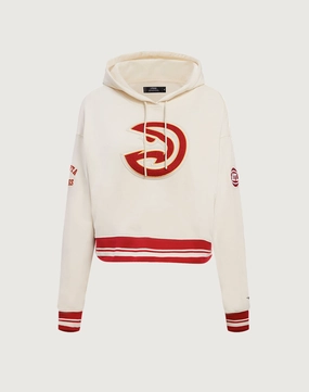 Pro Standard Atlanta Hawks Retro Classic Rib Cropped Hoodie Fashion on sale Free shipping offers