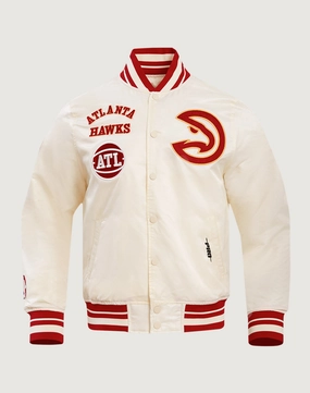 Pro Standard Atlanta Hawks Retro Classic Rib Satin Jacket Fashion labels Sustainable fashion