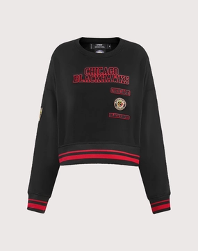 Pro Standard Chicago Blackhawks Retro Classic Rib Crewneck Fashion rental Beaded fashion items