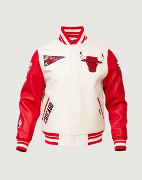 Pro Standard Chicago Bulls Retro Classic Rib Wool Varsity Jacket Organic fashion products Ethical fashion choices