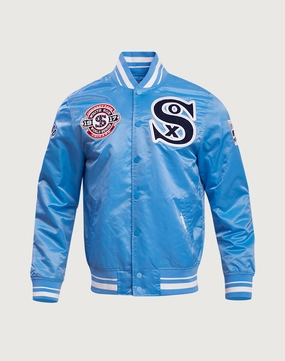Pro Standard Chicago White Sox Retro Classic Rib Satin Jacket Fashion exhibitions Fashion exhibitions