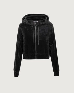 Pro Standard Chicago White Sox Triple Black Velour Zip Hoodie Fashion customization Fashion lookbook
