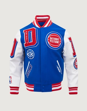 Pro Standard Detroit Pistons Mashup Rib Wool Varsity Jacket Designer fashion items Trendy gear