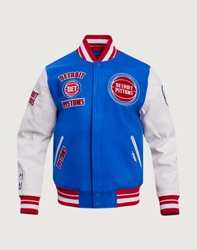 Pro Standard Detroit Pistons Retro Classic Rib Wool Varsity Jacket Fashion accessories Fashion rental