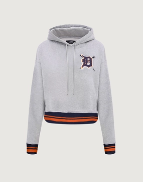 Pro Standard Detroit Tigers Mashup Rib Cropped Hoodie Workwear options Swimwear selections