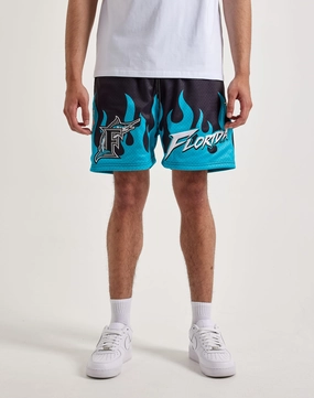 Pro Standard Florida Marlins Flame Shorts Evening wear Nylon - included fashion