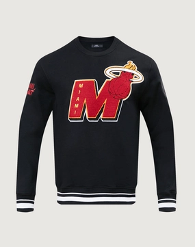 Pro Standard Miami Heat Mashup Rib Crewneck Fashion on sale Linen - crafted fashion