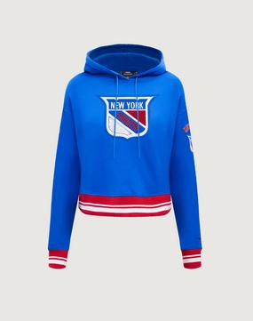 Pro Standard New York Rangers Retro Classic Rib Cropped Hoodie Fashion brands Stylish products