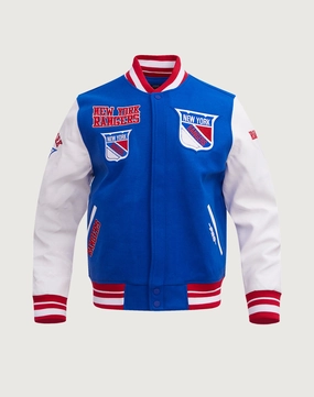 Pro Standard New York Rangers Retro Classic Rib Wool Varsity Jacket Fashion influencers' recommendations Outerwear options