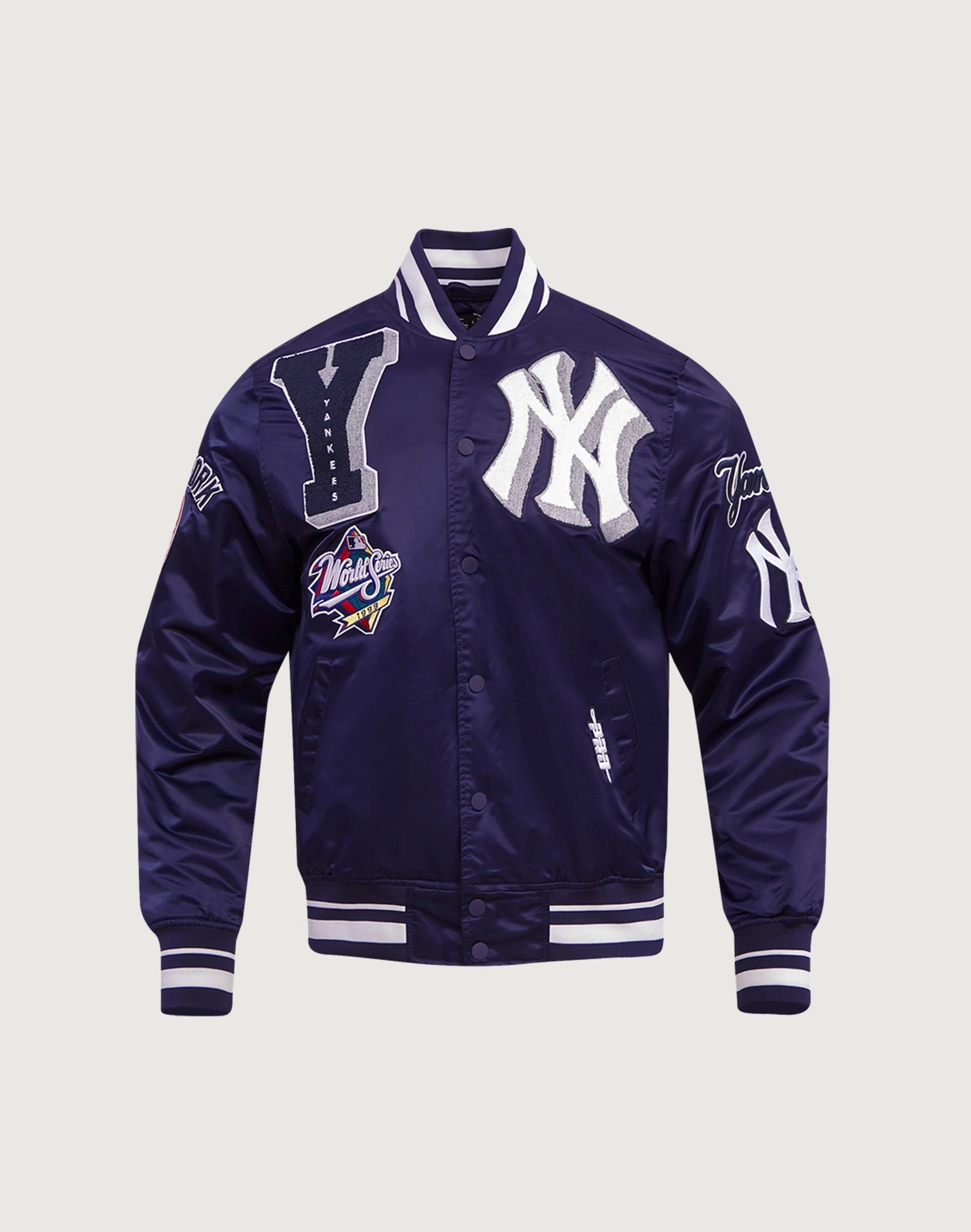 Pro Standard New York Yankees Mashup Rib Satin Jacket Fashion museums Comfortable apparel