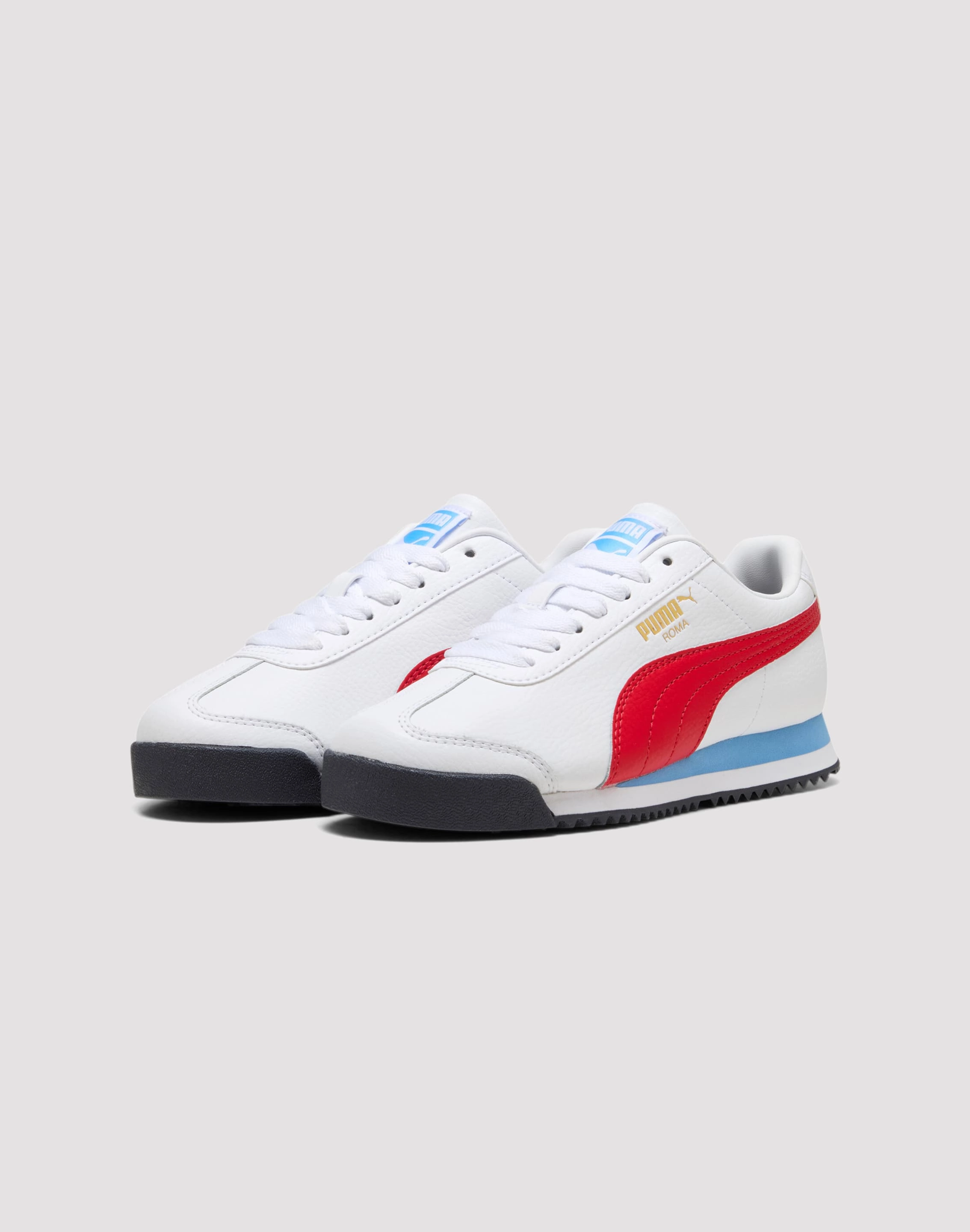 Puma Roma 24 Standard Grade School Boys' "White/Red/Blue" Affordable fashion