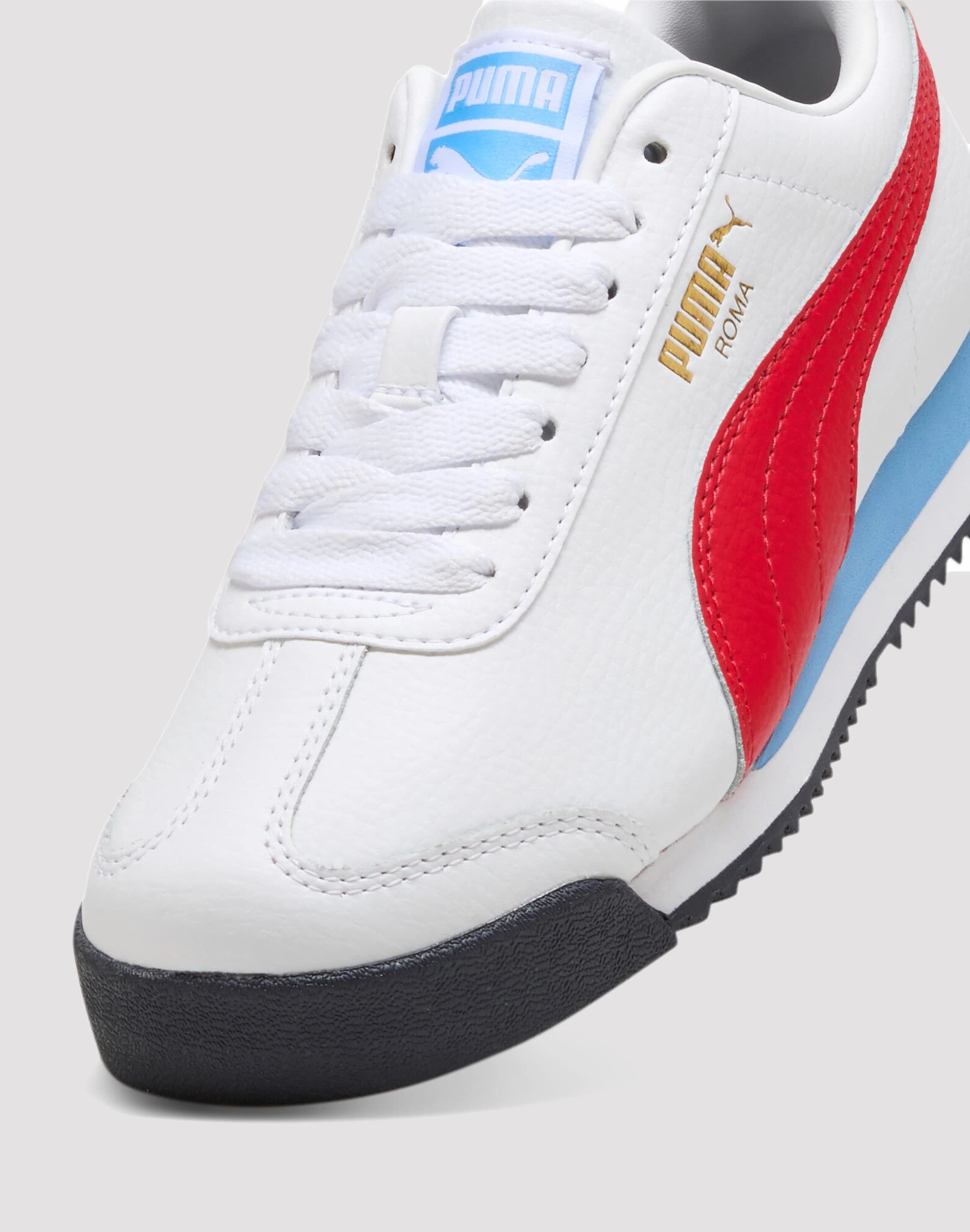 Puma Roma 24 Standard Grade School Boys' "White/Red/Blue" Affordable fashion