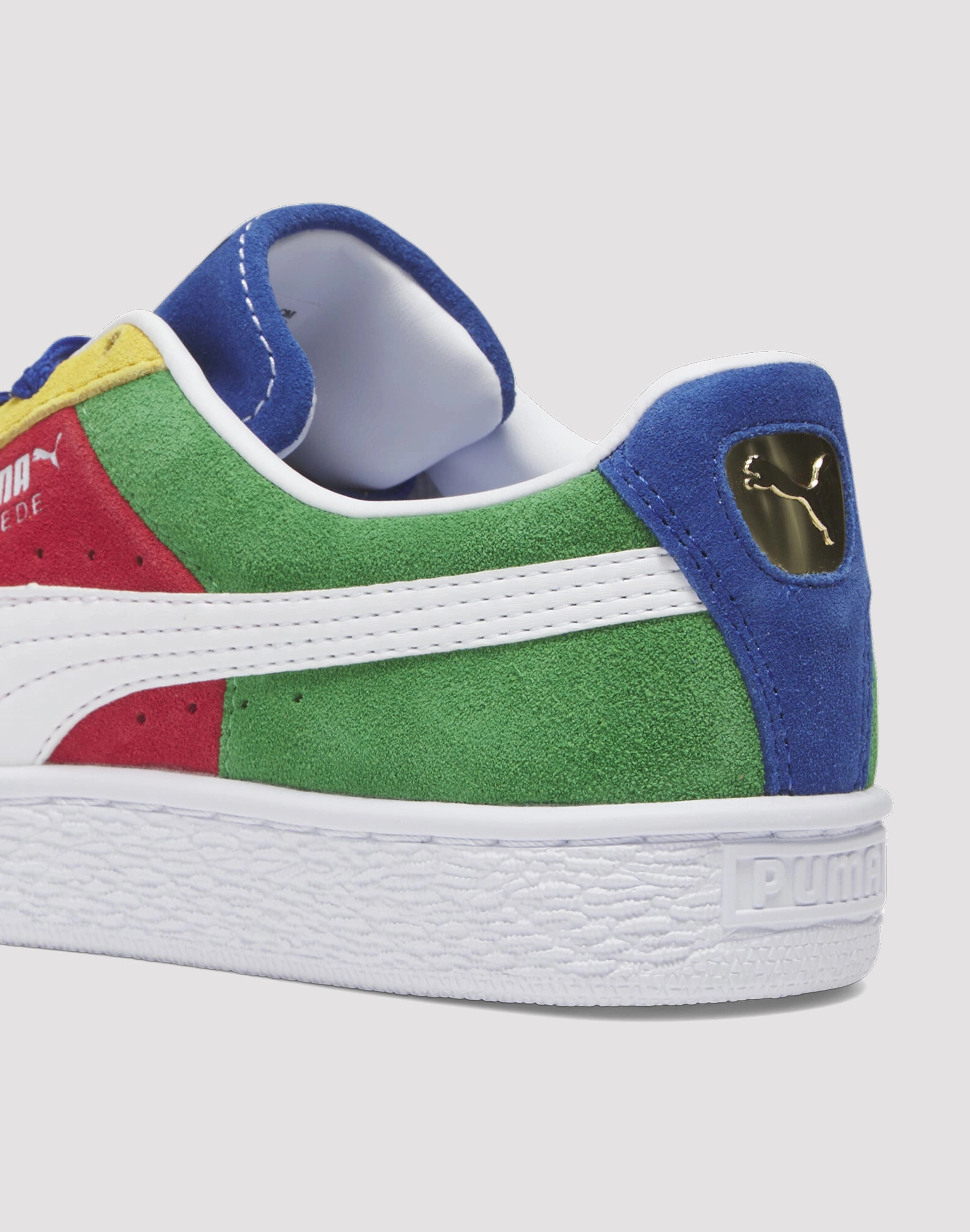 Puma Suede XXI Primary Grade School Boys' "Red/Green/Blue" Free shipping offers
