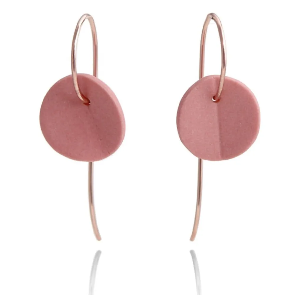 "Eucalyptus" Small Porcelain Earrings