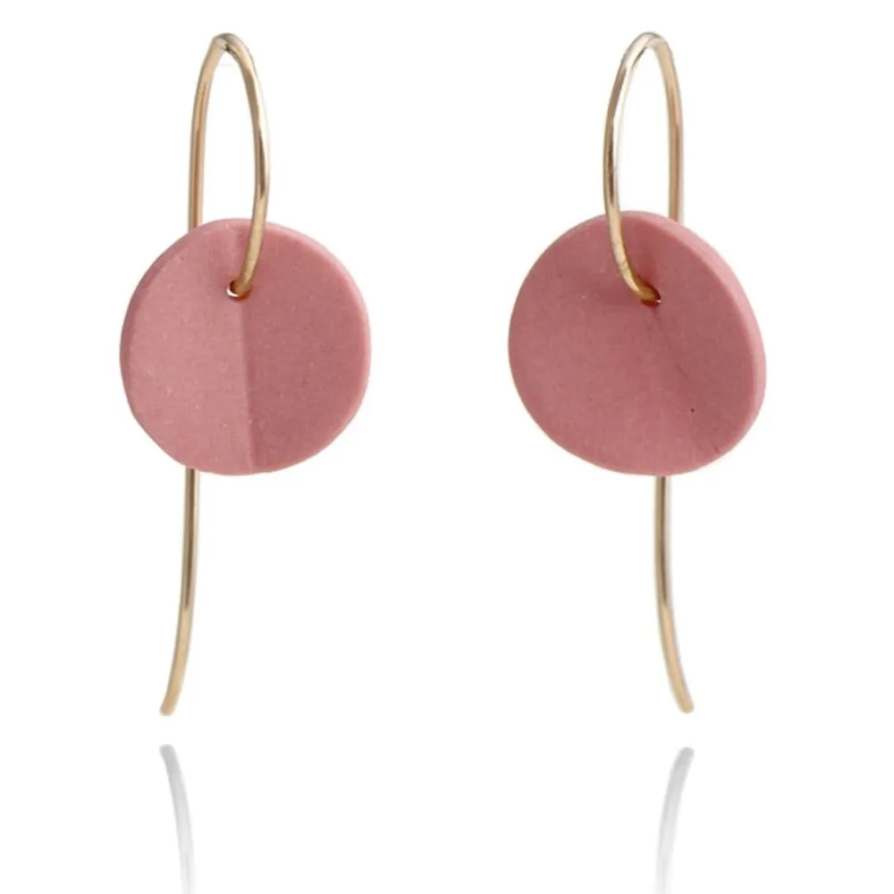 "Eucalyptus" Small Porcelain Earrings