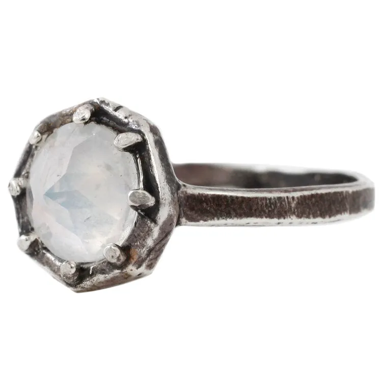 Rainbow Moonstone Ring