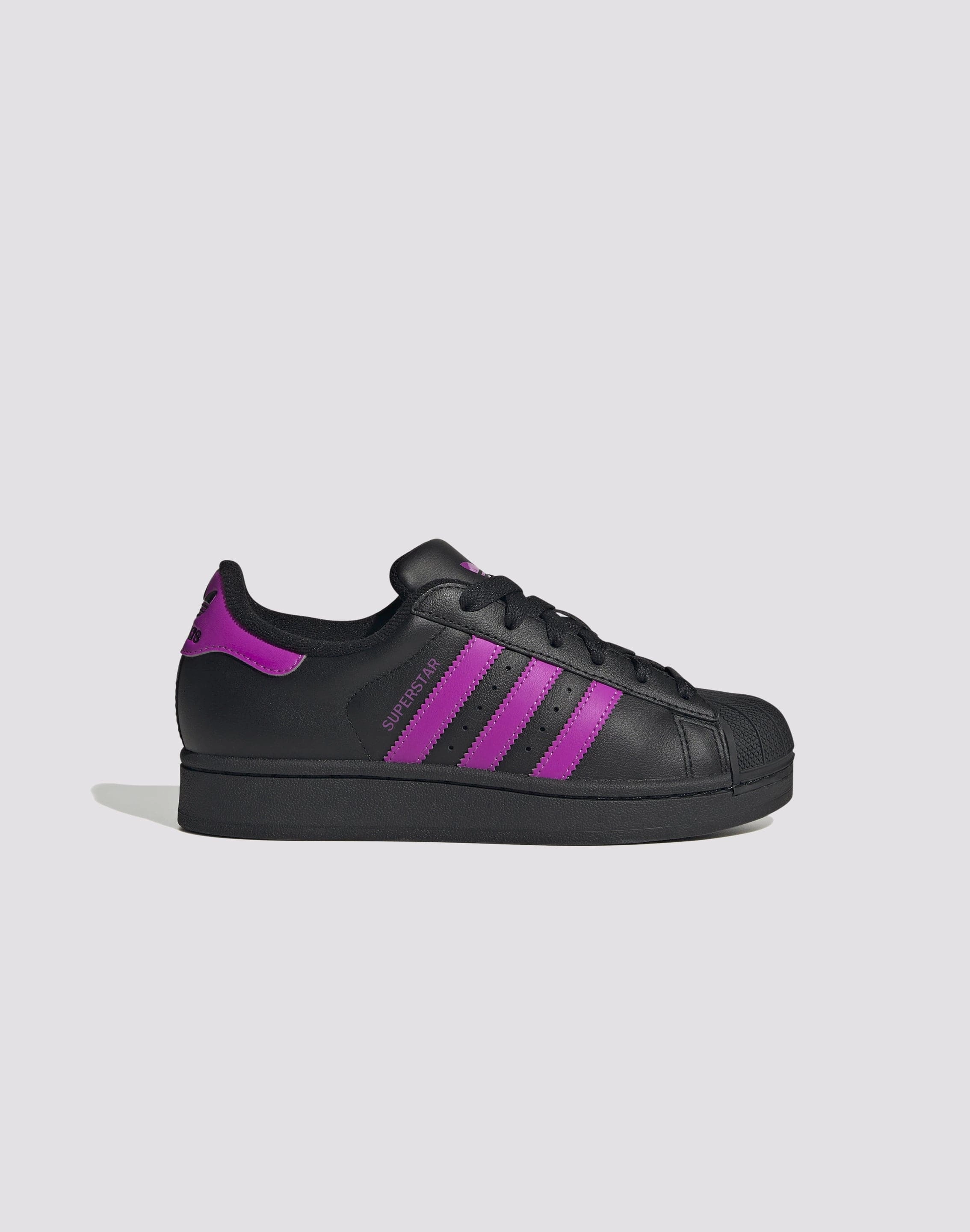 Recycled fashion materials Adidas Originals Superstar II "Black/Flash Pink" Grade School Girls' Nylon - included fashion