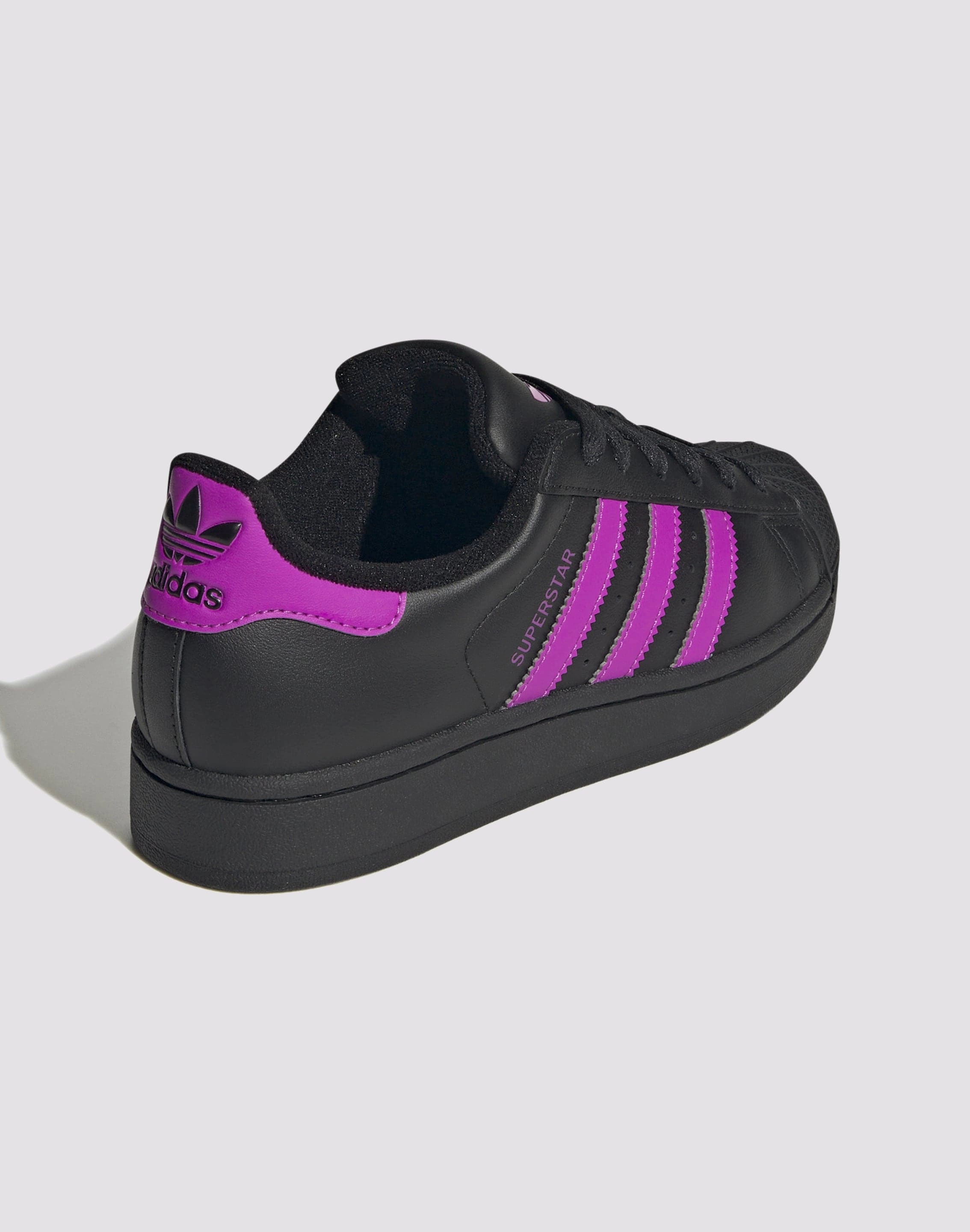 Recycled fashion materials Adidas Originals Superstar II "Black/Flash Pink" Grade School Girls'