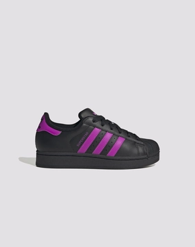 Recycled fashion materials Adidas Originals Superstar II "Black/Flash Pink" Grade School Girls' Nylon - included fashion
