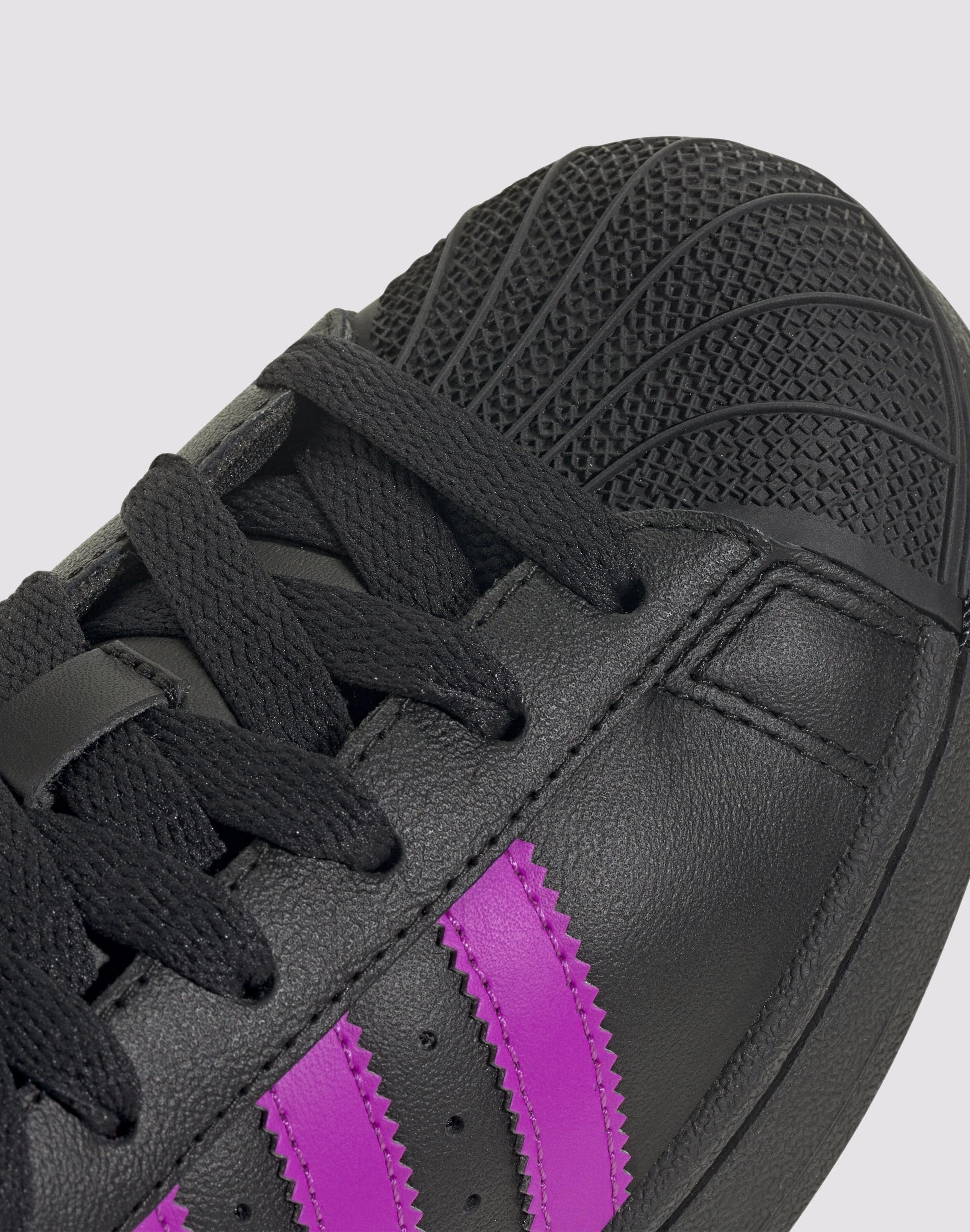 Recycled fashion materials Adidas Originals Superstar II "Black/Flash Pink" Grade School Girls'