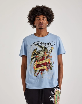 Recycled fashion materials Ed Hardy Pierced Eagle Rhinestone Tee Fashion labels
