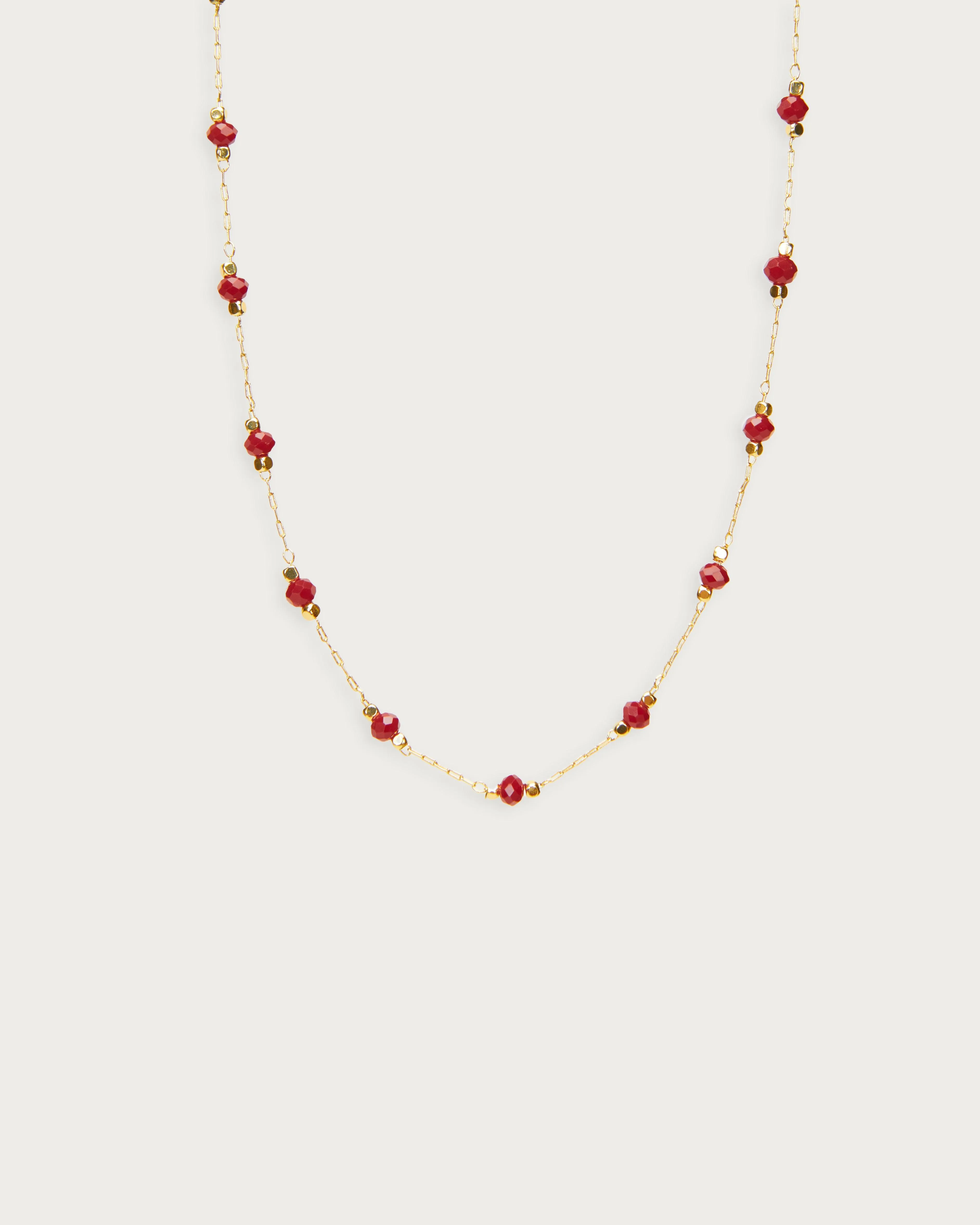 Red Beaded Necklace