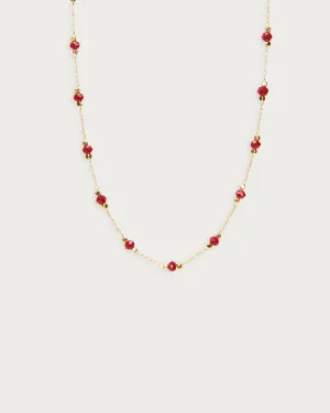 Red Beaded Necklace