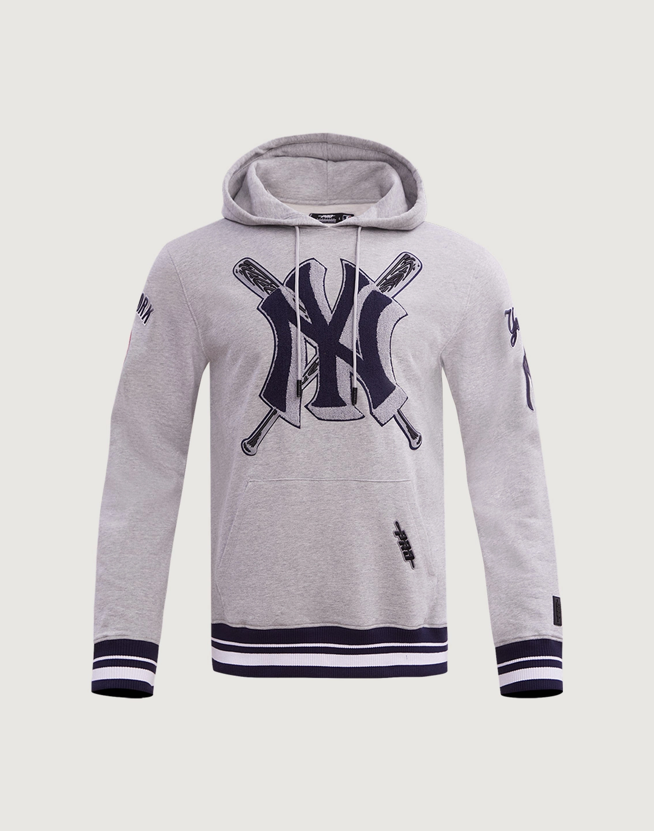 Retro fashion finds Pro Standard New York Yankees Mashup Rib Hoodie Affordable fashion