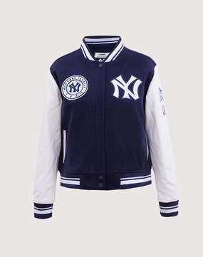 Retro fashion finds Pro Standard New York Yankees Retro Classic Rib Wool Varsity Jacket Wool - sourced fashion