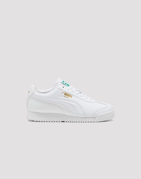 Retro fashion finds Puma Roma Grade School Kids' "White" Upcycled fashion