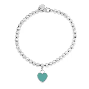 Return to Tiffany Blue Heart Tag Bead Bracelet