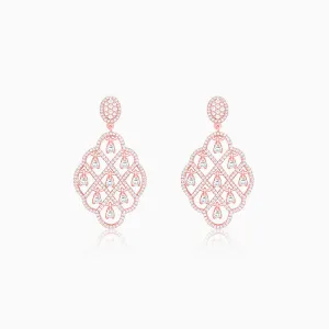 Rose Gold Bask In The Beauty Earrings