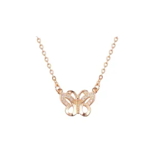 Rose Gold butterfly necklaces
