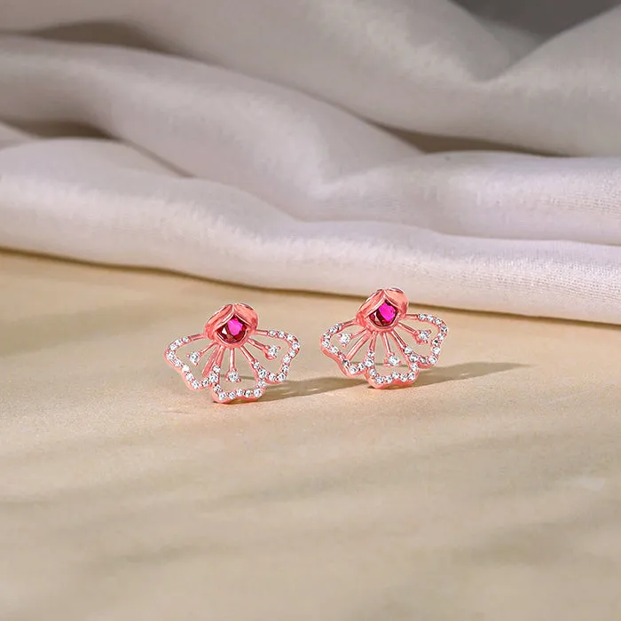 Rose Gold Classy Eyebright Studs