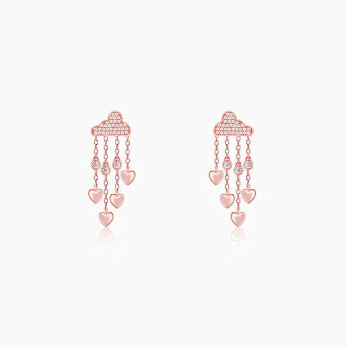 Rose Gold Cloud of Love Earrings