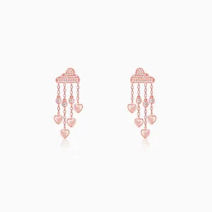 Rose Gold Cloud of Love Earrings