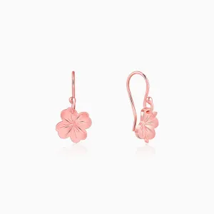 Rose Gold Clover Magic Earrings
