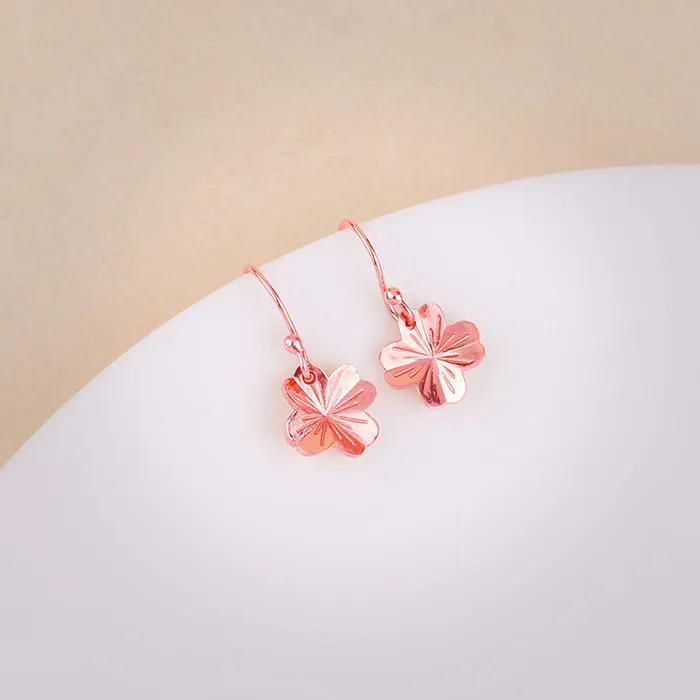 Rose Gold Clover Magic Earrings