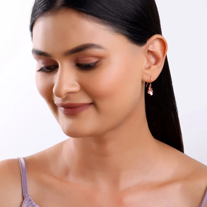 Rose Gold Clover Magic Earrings