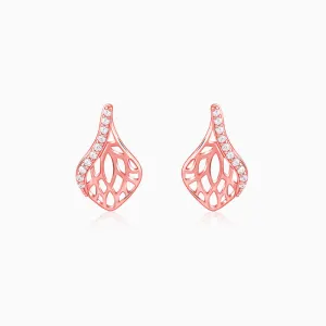 Rose Gold Elegant Filigree Earrings