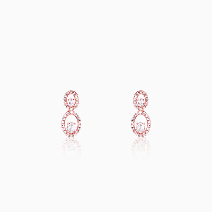 Rose Gold Eternal Love Earrings