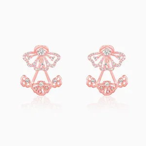 Rose Gold Eyebright Convertible Earrings