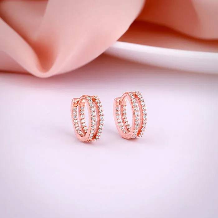 Rose Gold Flaunted Hoop Earrings