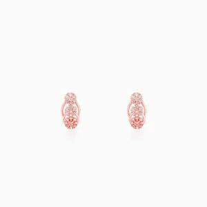 Rose Gold Floral Edifice Earrings